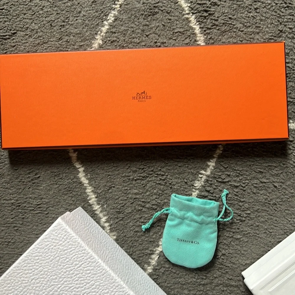 Dior , Hermes , Tiffany, Celine empty boxes set4
